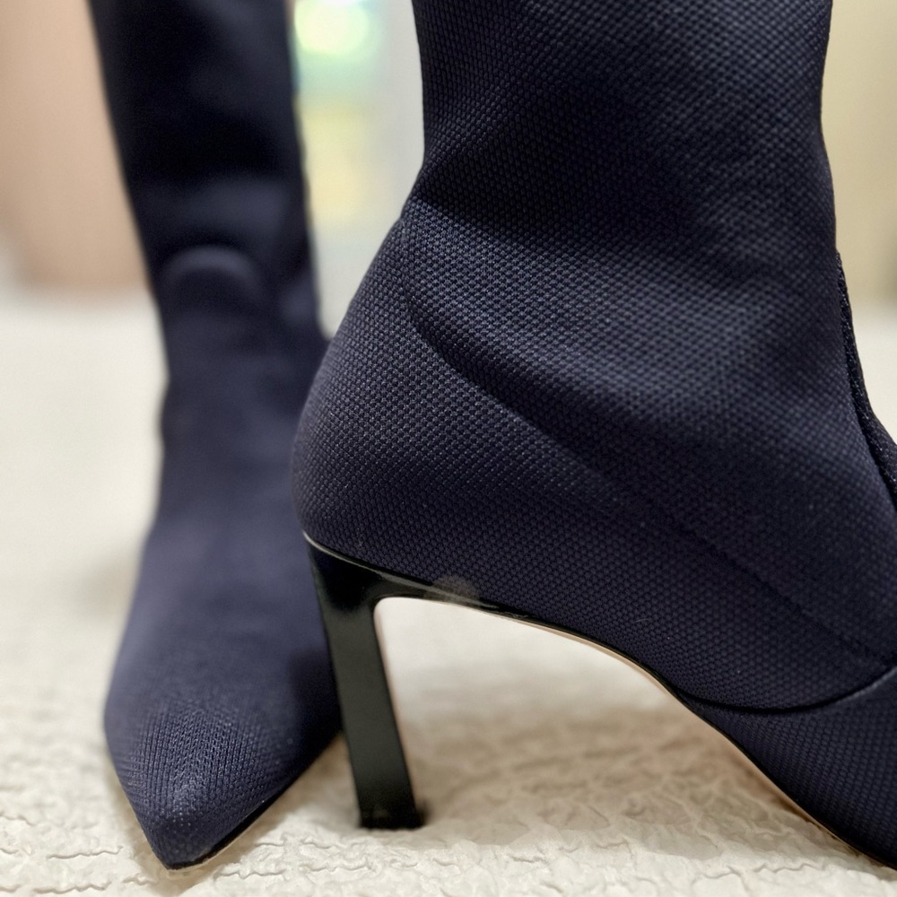 Stuart Weitzman Rapture Socks Booties Size 7 (Dar… - image 3